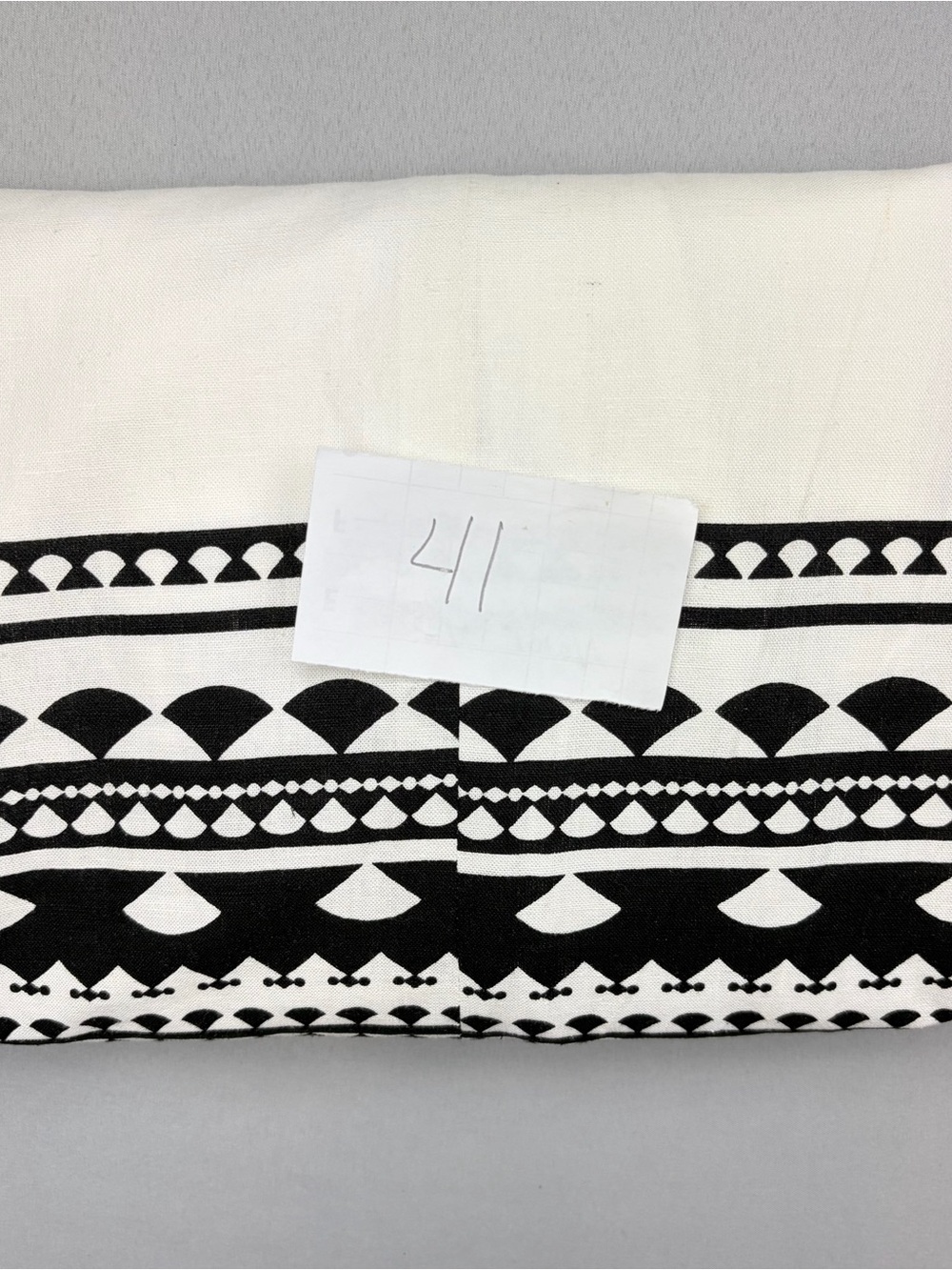 NWT Tahari White Black Geo Pattern Linen Blend Midi Maxi Skirt Size Medium - Picture 15 of 15